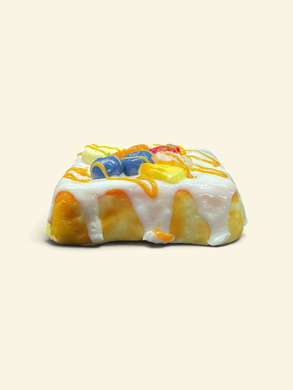 White Frosted Waffle Cake