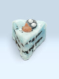 Blue Monster Cake Slice Squishy