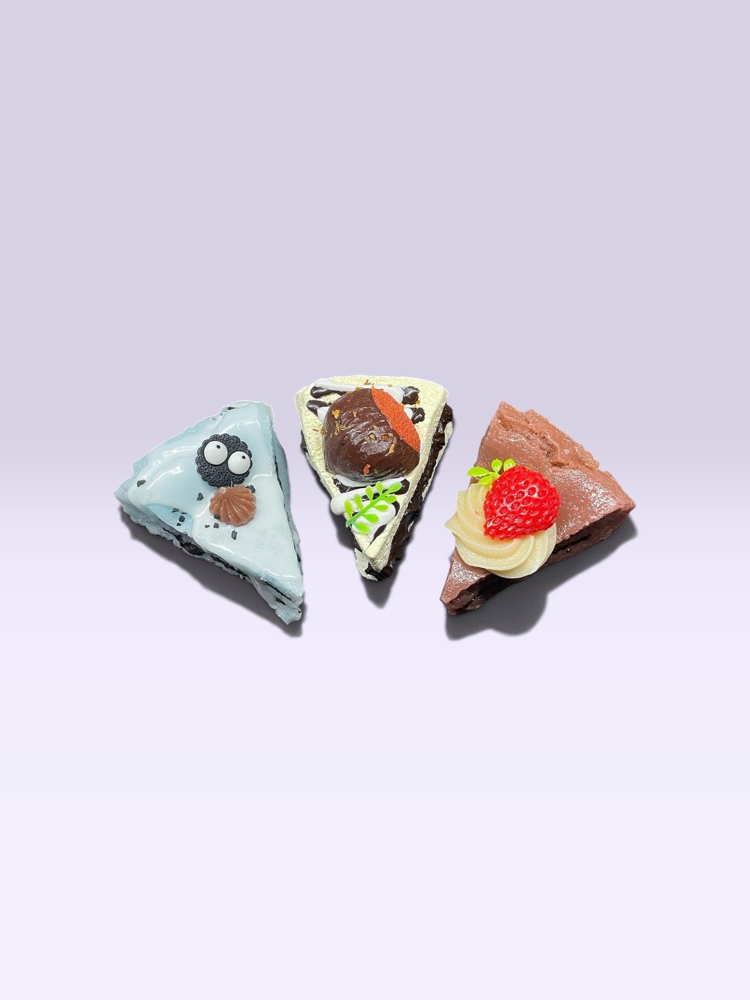 Triple Cake Slice Squishy Bundle