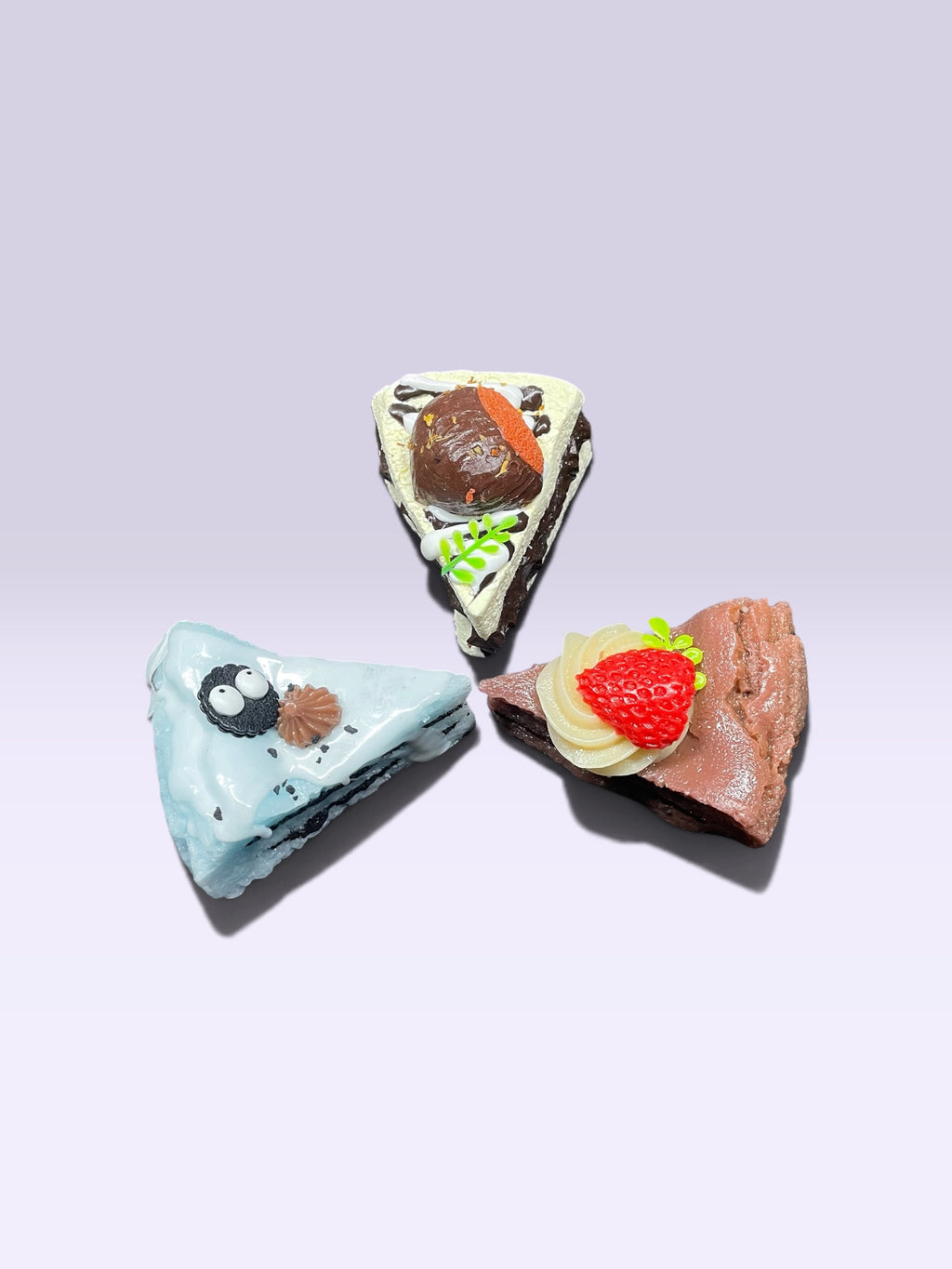 Triple Cake Slice Squishy Bundle